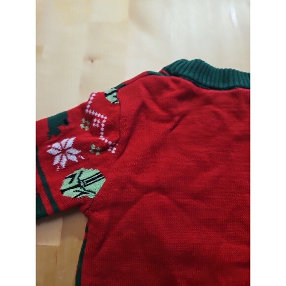 Star Wars Baby Yoda "I Was Cute All Year" Green-Red Christmas Sweater-12 Month's - Picture 15 of 16